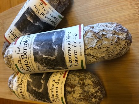 Italiaanse worst. Salamino al chianti (Italie)