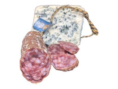 Franse worst. Blauwe kaas (Frankrijk)